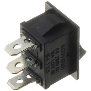 Выключатель 15x20 6А 250В Ruichi KCD1-102-C3-B/3P ON-ON черный