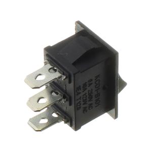 Выключатель 15x20 6А 250В Ruichi KCD1-102-C3-B/3P ON-ON черный