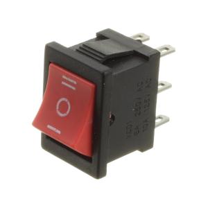 Выключатель 15x21 6А 250В ON-OFF-ON RWB-210 красный