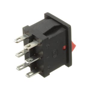 Выключатель 15x21 6А 250В ON-OFF-ON RWB-210 красный