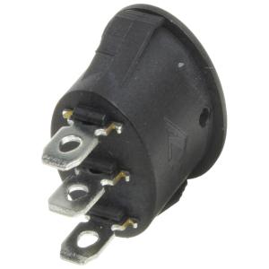 Выключатель 17*25 овал 3 контакта 2 положения черный