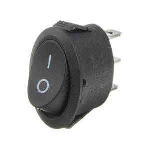 Выключатель 17*25 овал 3 контакта 2 положения черный