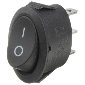 Выключатель 17*25 овал 3 контакта 2 положения черный