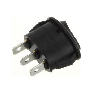 Выключатель 17*25 овал 3конт 3ПОЛ черный