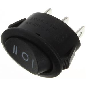 Выключатель 17*25 овал 3конт 3ПОЛ черный