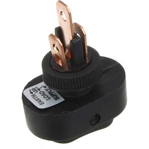 Выключатель 20*30 12V красный глазок, 3 контакта