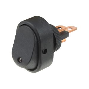 Выключатель 20*31мм 3 контакта ON-OFF Ruichi ASW-20D-3 черный с подсветкой