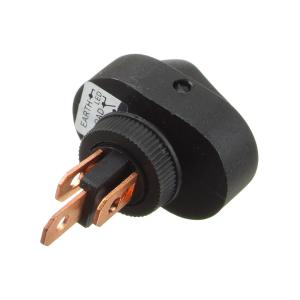 Выключатель 20*31мм 3 контакта ON-OFF Ruichi ASW-20D-3 черный с подсветкой