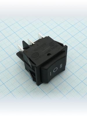 Выключатель 25х32 15А 250В SC787-B5 ON-OFF-ON без фиксации
