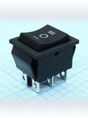 Выключатель 26х32 16А 250В KCD2-223 ON-OFF-ON без фиксации