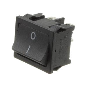 Выключатель 25*20 черный 4 контакта возвратный