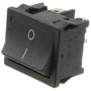 Выключатель 25*20 черный 4 контакта возвратный