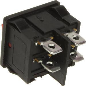 Выключатель 25*20 красный 4PIN 