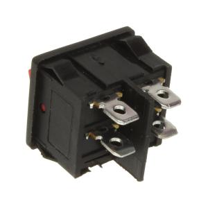 Выключатель 25*20 красный 4PIN 