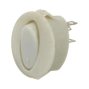 Выключатель 25*25 овал 2 контакта 2 положения серый