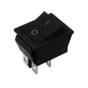 Выключатель 25*30 черный 4 контакта, 2 положения