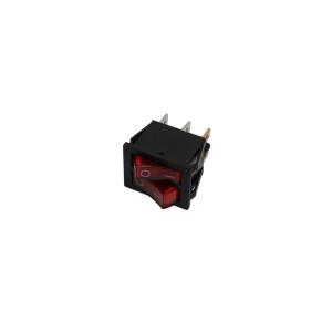 Выключатель 25*30 красный 2х клавишный 6контактов KCD8