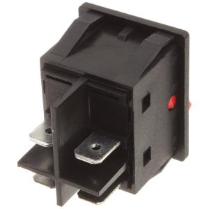 Выключатель 25*30 красный 4 контакта, 2 положения, 25А