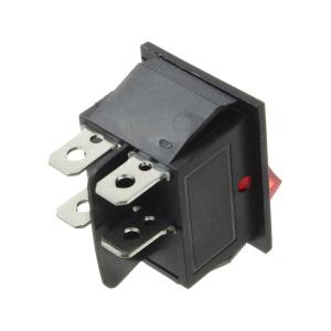 Выключатель 25*30 красный 4контакта 2положения