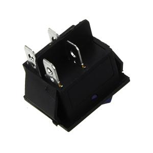 Выключатель 25*30 синий, 4 контакта, 2 положения