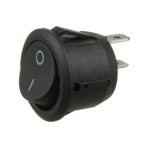 Выключатель d23мм 2 контакта 2 положения черный 