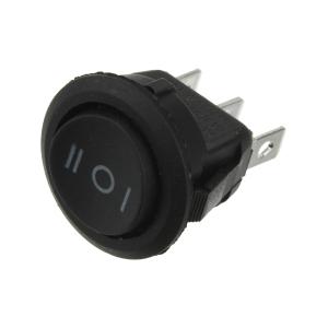 Выключатель d23мм 3 контакта 3 положения черный