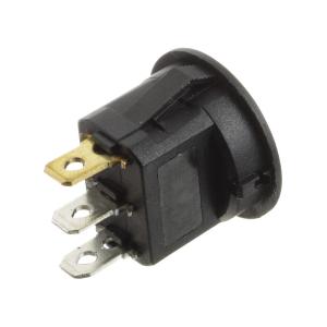 Выключатель d23мм 3 контакта ON-OFF KCD1-101N-8-C3-R/3P Ruichi красный с подсветкой