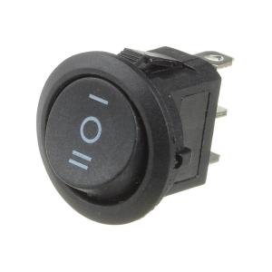 Выключатель d23мм 3 контакта ON-OFF-ON RS-103-8C Ruichi черный