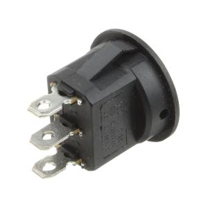 Выключатель d23мм 3 контакта ON-OFF-ON RS-103-8C Ruichi черный