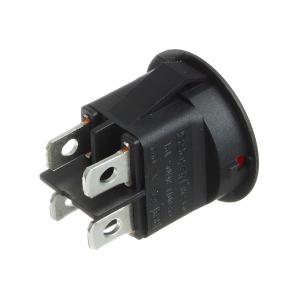 Выключатель d23мм 4 контакта ON-OFF Soken RK2-13D 2X1 B/R"0-" красный 