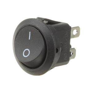 Выключатель d23мм 4 контакта ON-OFF WR-3107Bk 4P черный