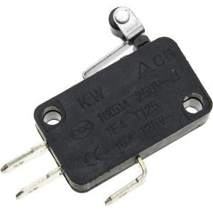 Выключатель KW1-103-6 рычаг с роликом, 10*15*28мм