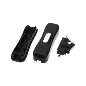 Выключатель сетевой для БРА 19*19*60мм, проходной, черный