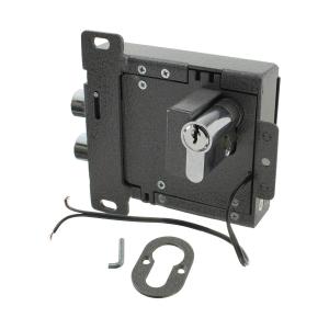 Замок электромеханический накладной Полис 11-01, серый