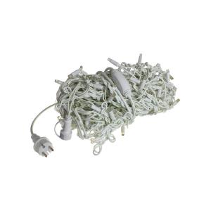 Занавес 240 LED мерцание, 3х2м. Соединяемый. разноцветный свет. Провод белый