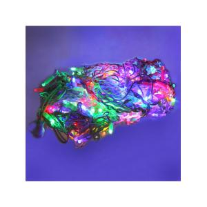 Занавес 240 LED мерцание, 3х2м. Соединяемый. разноцветный свет. Провод белый