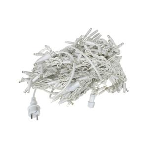 Занавес 240 LED мерцание, 3х2м. Соединяемый. Синий свет. Провод белый