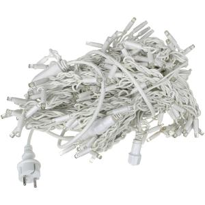 Занавес 240 LED мерцание, 3х2м. Соединяемый. Синий свет. Провод белый