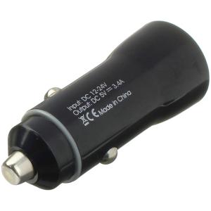 Зарядное устройство авто выход USB(G)/Type-C(G) 5В 3.4А, черное