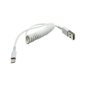 Зарядное устройство совместимое с iPhone 5 штекер прикуривателя USB(G), витой шнур питания