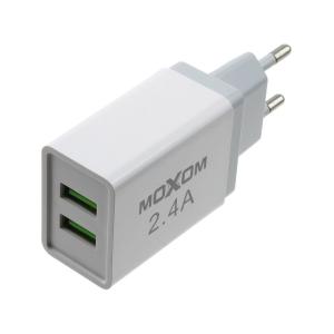 Зарядное устройство вход 220В/выход 2USB(G) 5В 2.4А MOXOM