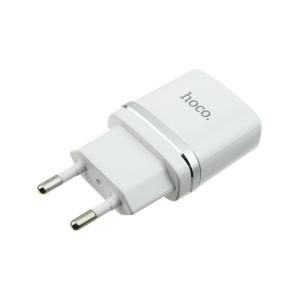 Зарядное устройство вход 220В/выход 2USB(G) 5В 2,4А Hoco С12