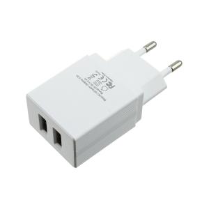 Зарядное устройство вход 220В/выход 2USB(G) 5В 2А Fumiko