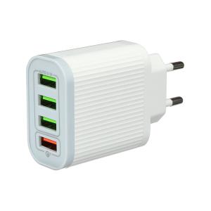 Зарядное устройство вход 220В/выход 4USB(G) 5В 3,1А; 9В 2,4А; 12В 1,5А 