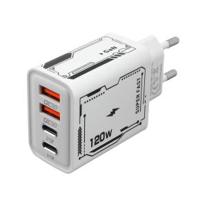 Зарядное устройство вход 220В/выход AR-392 2USB(G), 2Type C(G) 3А 
