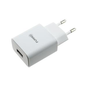 Зарядное устройство вход 220В/выход USB(G) 5В 2,1А Fumiko, белое