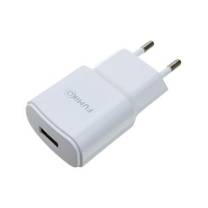 Зарядное устройство вход 220В/выход USB(G) 5В 2,1А Fumiko, белое FCH10-01