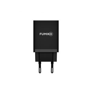 Зарядное устройство вход 220В/выход USB(G) 5В 2,4А Fumiko, черное