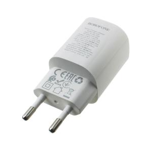Зарядное устройство вход 220В/выход USB(G), Type C(G) 3А Borofone BA104A шнур