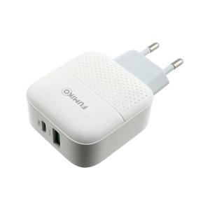 Зарядное устройство вход 220В/выход USB(G), Type C(G) 5В 3А, 9В 3A Fumiko CH08